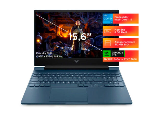 HP VICTUS GAMING 15-FA0021LA/ I5-12450H/ 8GB/ 512GB/ VD4GB/15.6” (lap011)